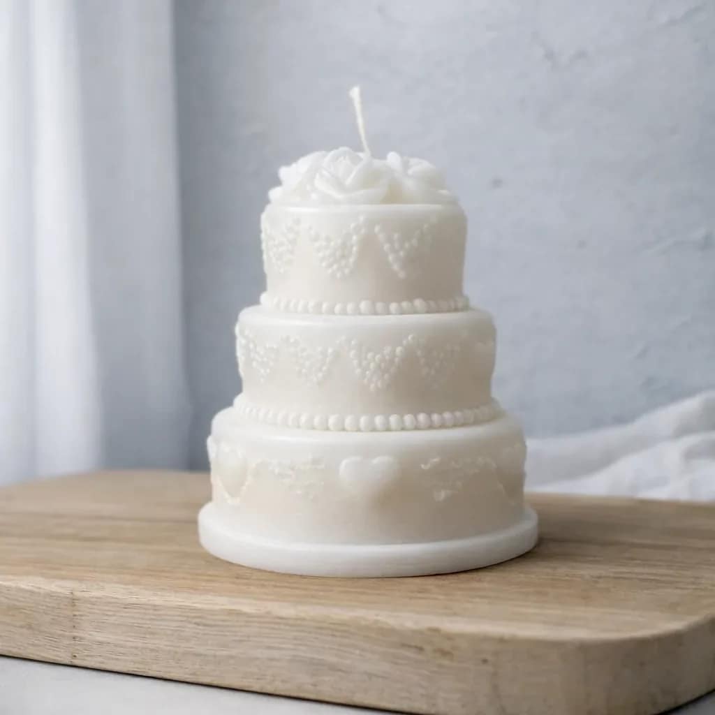 Świeca sojowa tort piętrowy duży