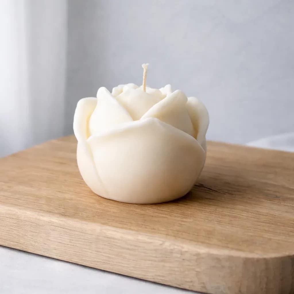 Świeca sojowa róża duża