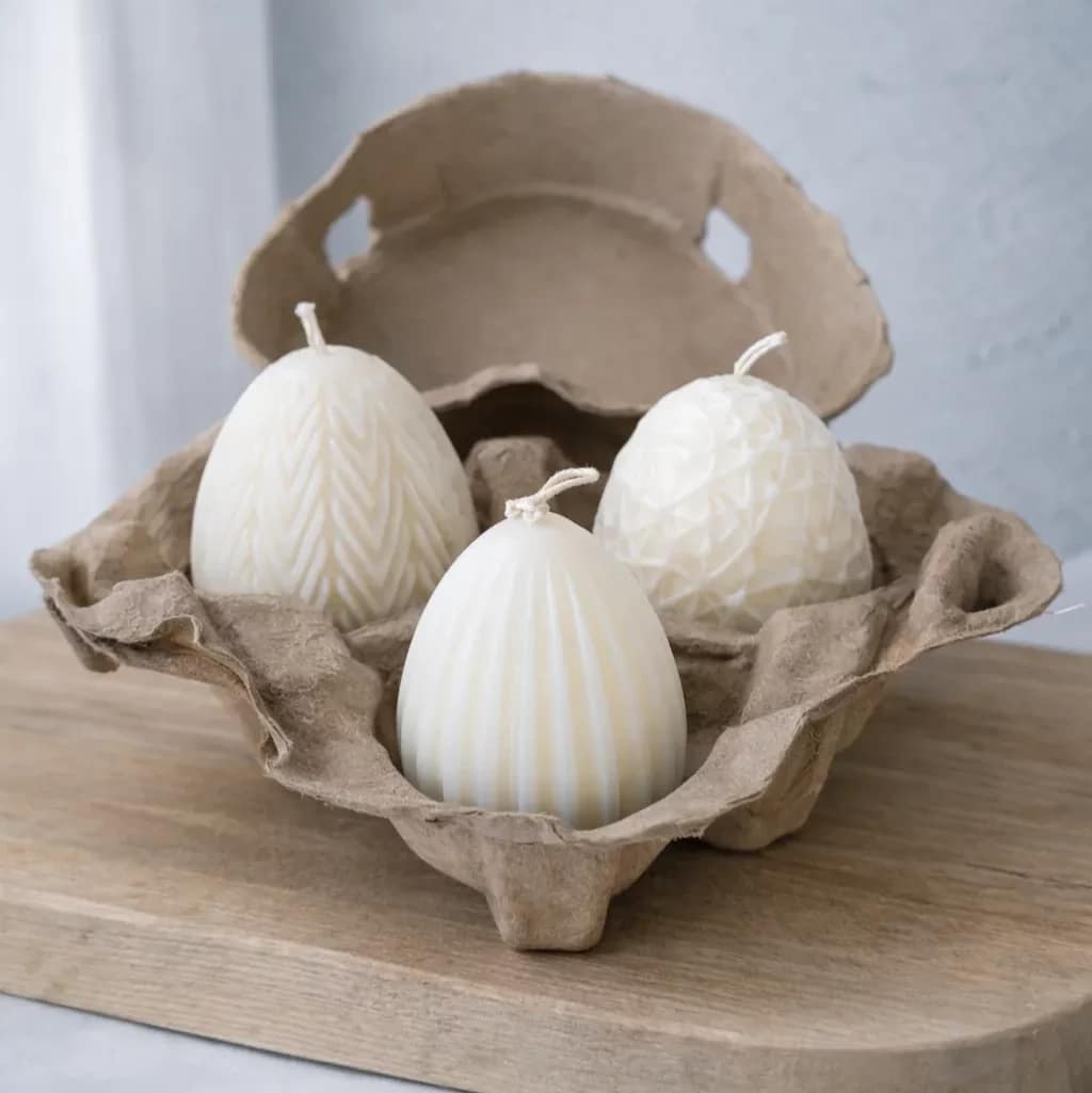 Zestaw świec sojowych w kształcie pisanek Easter box