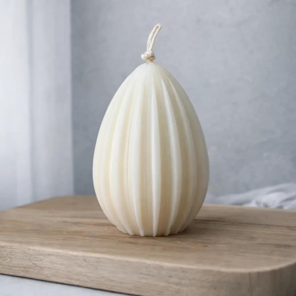 Świeca sojowa Pisanka paski