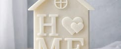 Świeca sojowa dom z sercem
