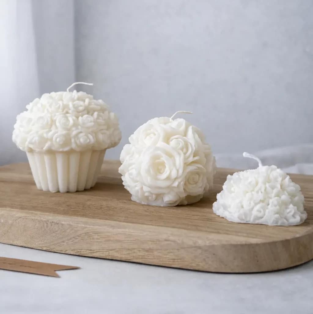 Zestaw świec sojowych Flora