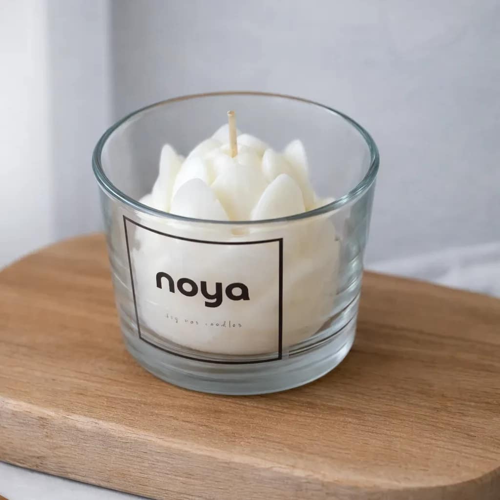 Świeca sojowa w szkle S Lotos